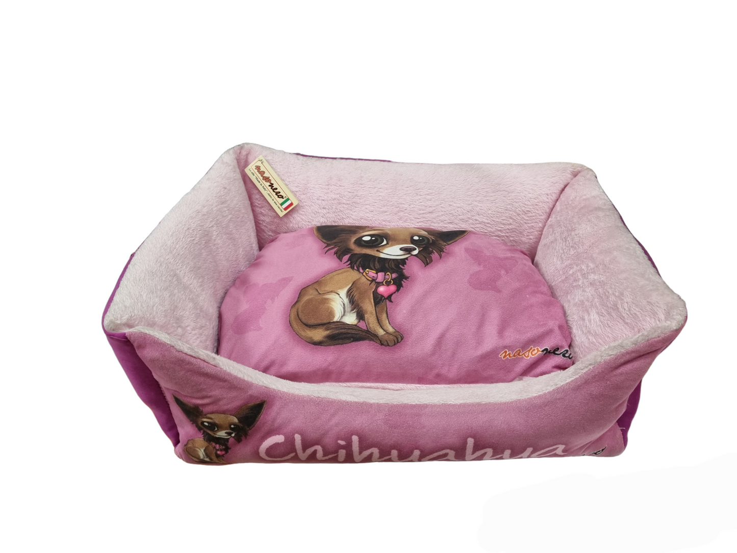 NASO NERO cuccia Chihuahua small rosa.