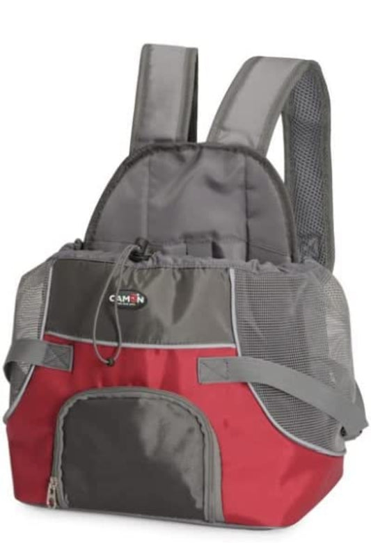 Camon trasportino frontale a zaino. Rosso