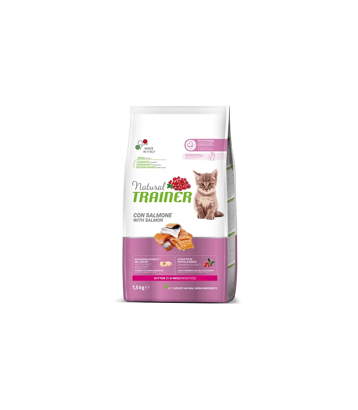 Natural Trainer Cat Kitten Salmone 1,5kg
