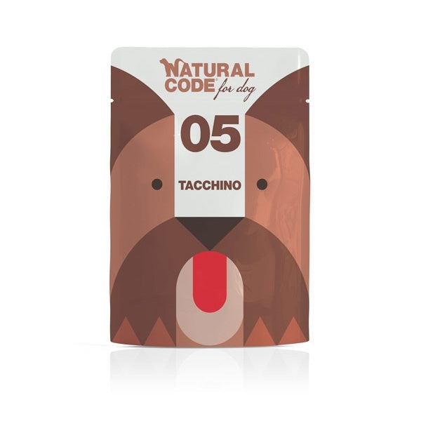 Natural Code for dog Pouch 05 Tacchino 300g