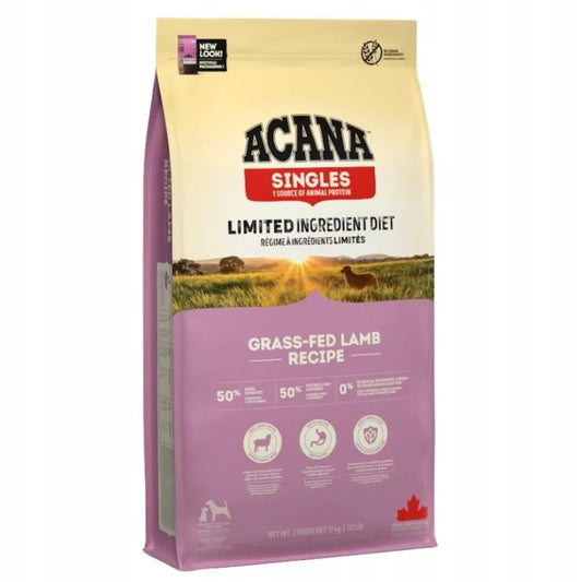 Acana Singles Croccantini per Cani Adulti Agnello Grass Feed Lamb 17kg