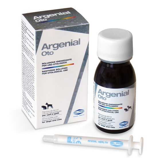 Agenial Oto Soluzione Igienizzante per Uso Otologico con Argento Colloidale per Cane e Gatto 50ml