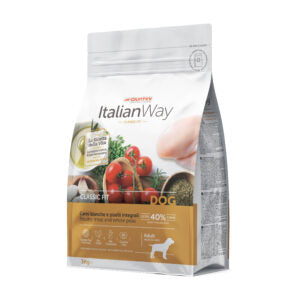 Giuntini Italian Way Crocchette Cani Medium/Maxi Adult Carni Bianche e Piselli Integrali Gluten Free 3kg