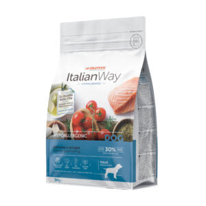 Giuntini Italian Way Croccantini Cani Medium/Maxi Adult Hypoallergenic Salmone e Aringhe Gluten Free 3kg