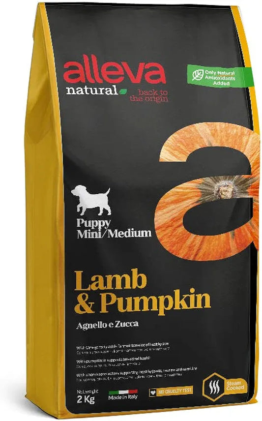 Alleva Natural Puppy mini/medium Agnello e Zucca 2kg