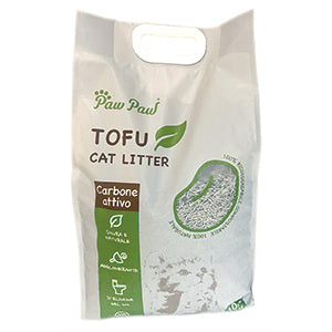 Paw Paw Lettiera Gatto TOFU Carbone Attivo 10lt