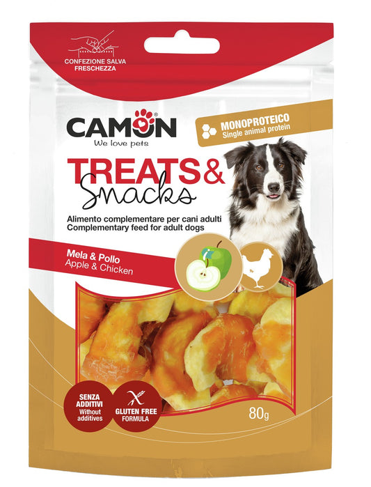 Camon Snack Monoproteico per Cani - Mela e Pollo 80g