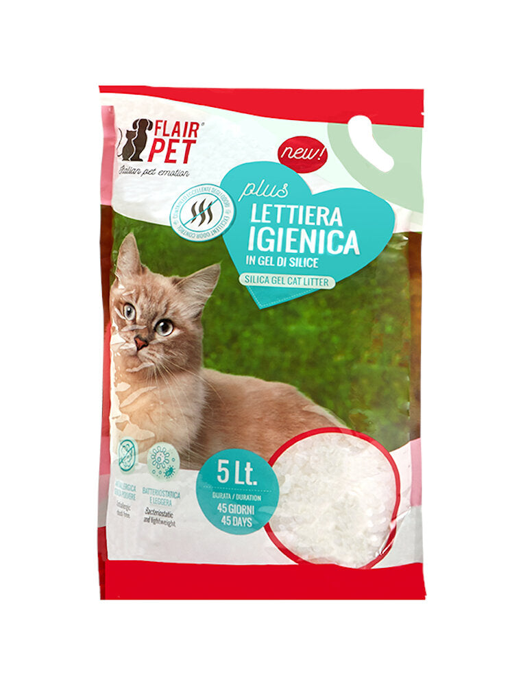 Flair Pet Lettiera Silicio Gatti Neutra 6x5lt