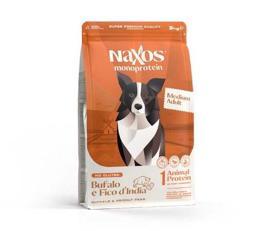 Naxos Monoprotein Adult Medium Bufalo e Fico d'India 12kg