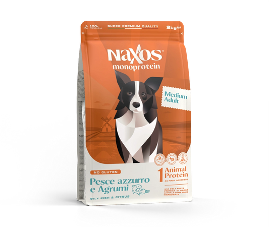 Naxos Monoprotein Adult Medium Pesce Azzurro e Agrumi 12kg