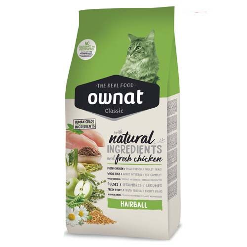 Ownat Crocchette Gatto HairBall Pollo 1,5kg