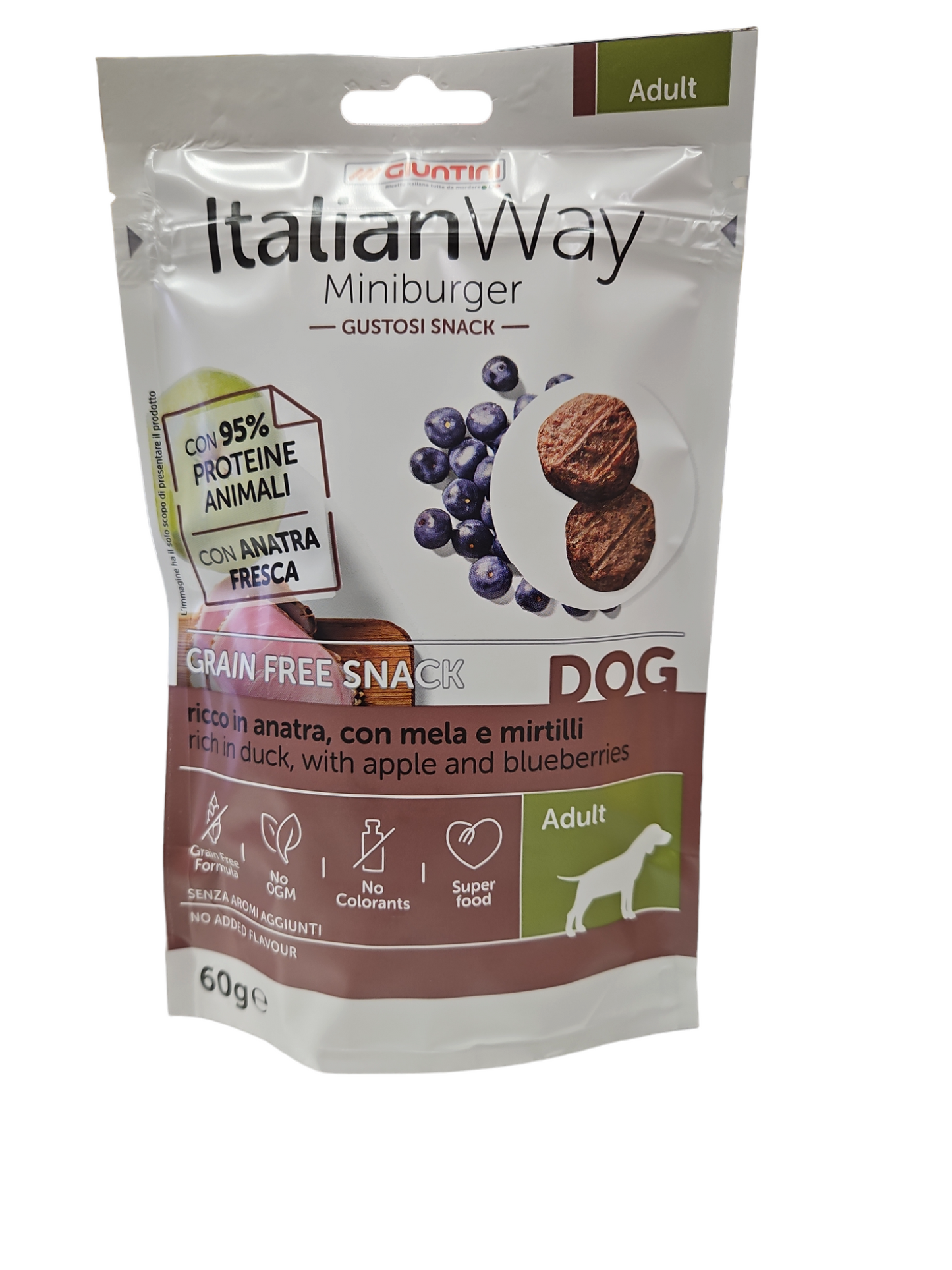 Italian Way Grain Free Snack MiniBurger 60g