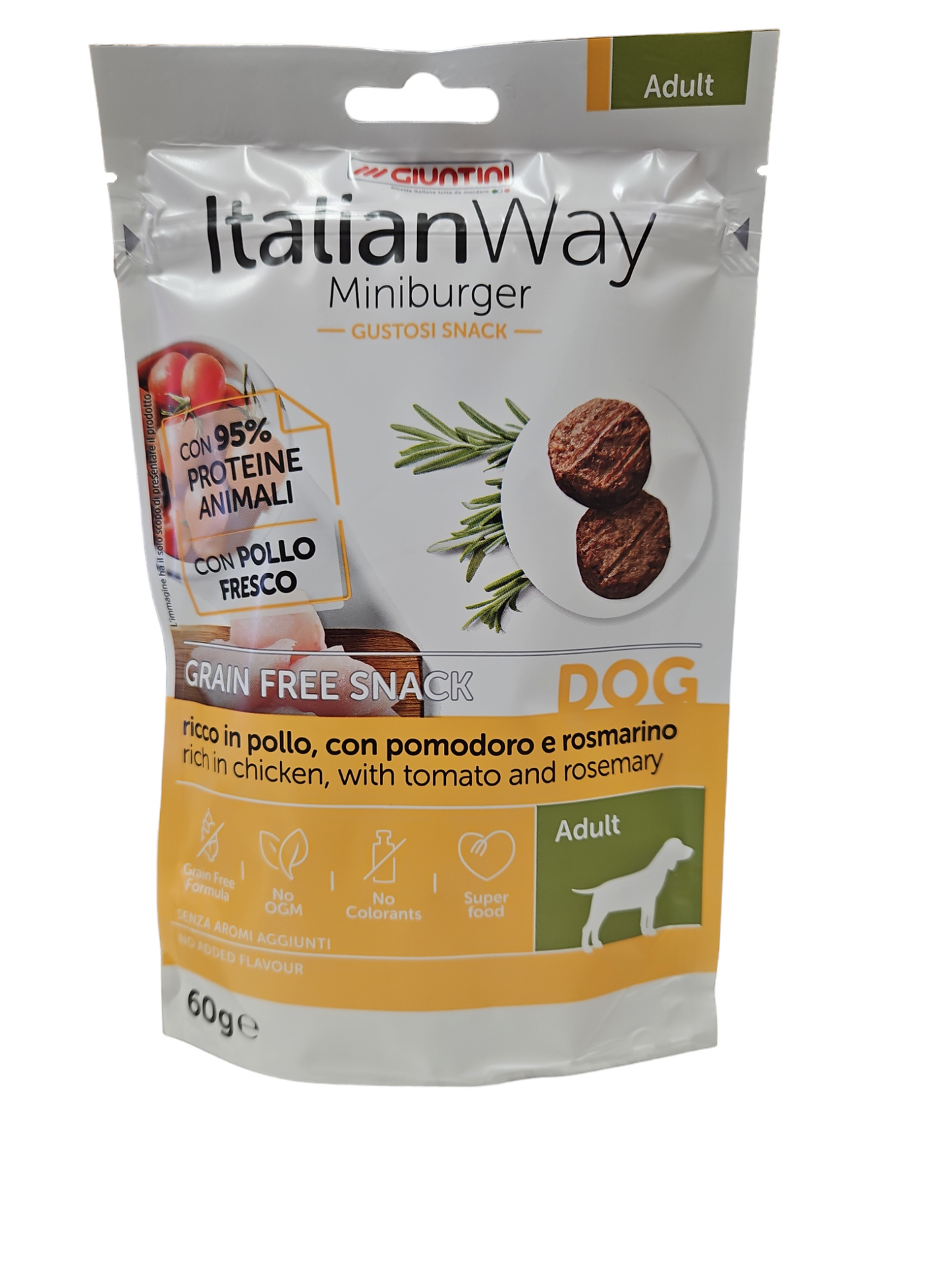 Italian Way Grain Free Snack MiniBurger 60g