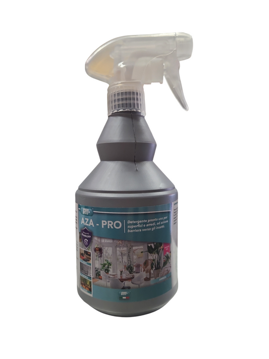 AZA - PRO Detergente Pronto Uso per Superfici e Arredi - Azione Barriera Verso gli Insetti 500ml