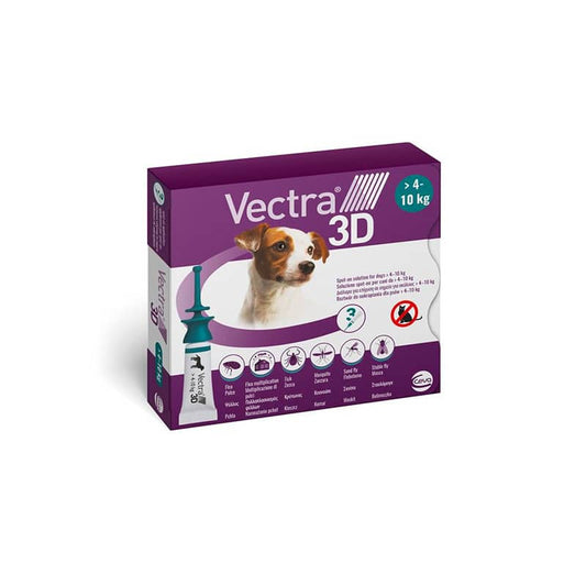 Vectra 3D Spot-On 3 pipette Cane 4-10kg