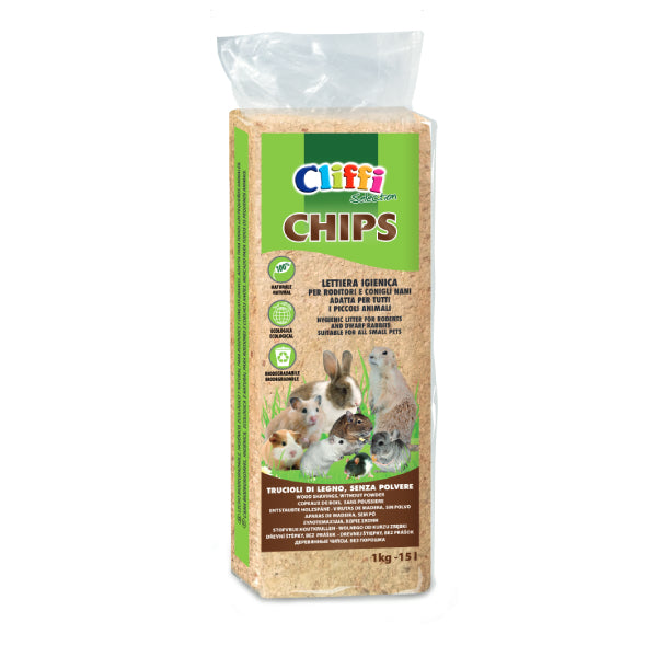 Cliffi Chips Lettiera igienica per roditori 1kg
