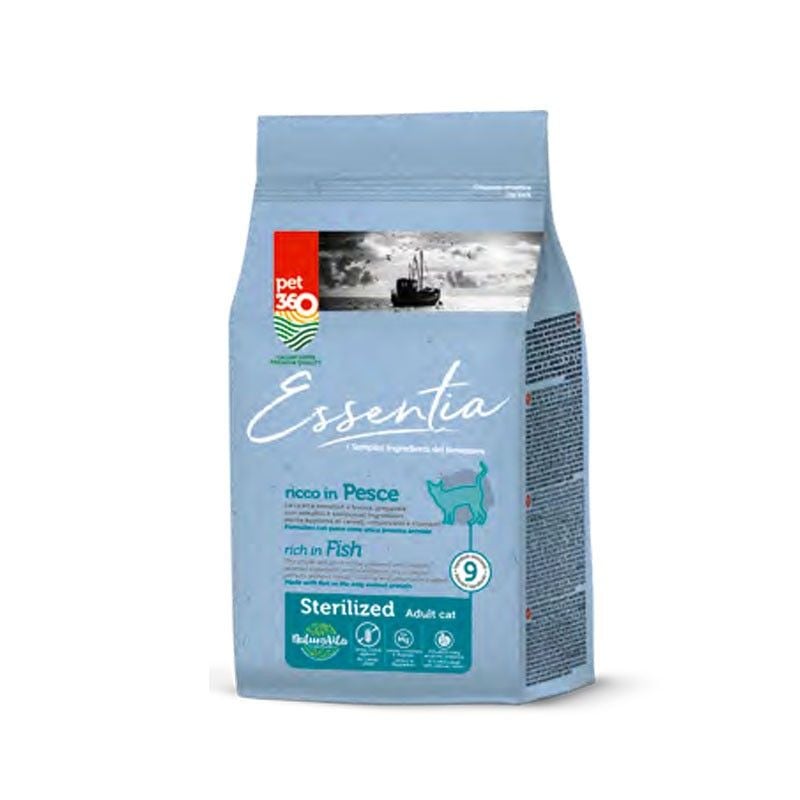 Essentia Pet360 Crocchette Gatto Adult Cat Sterilised Pesce Grain Free 1,5kg