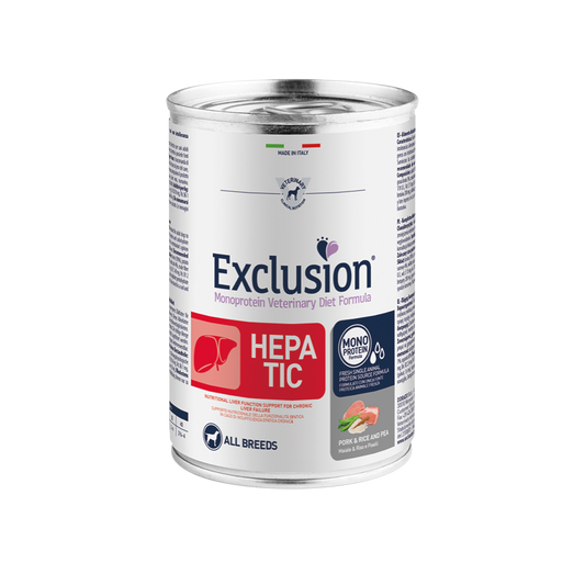 Exclusion Veterinary Diet HEPATIC umido per cani 400gr