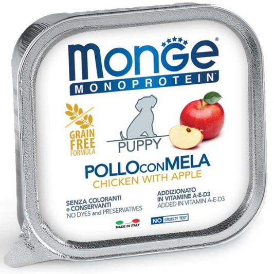 Monge Monoproteina Puppy Pollo con Mela 8x150g