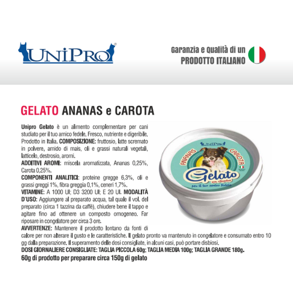 Unipro Gelato per Cani con Vitamine 60 gr