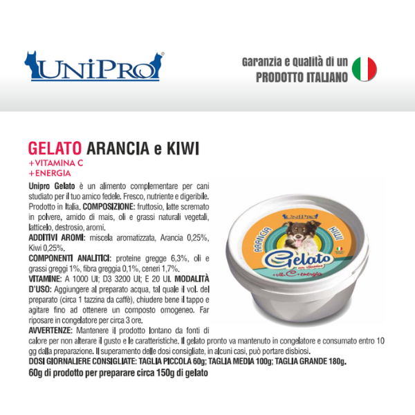 Unipro Gelato per Cani con Vitamine 60 gr