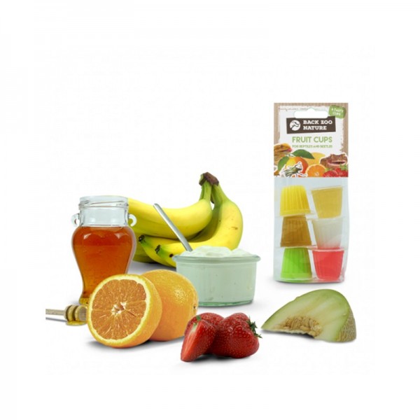 Fruit Cups per Rettili e Volatili - 6pz Mix