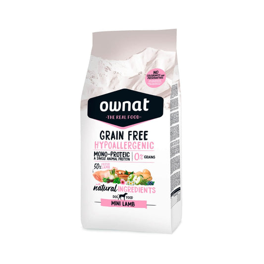 Ownat Grain Free Hypoallergenic Mini Agnello 1kg