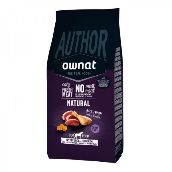 Ownat Author Crocchette Cane Grain Free Anatra e Pollo 3kg