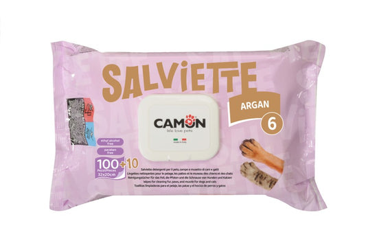 Camon Salviette Detergenti - Nuovo Formato da 110pz - Argan