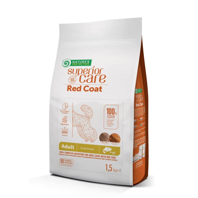 Nature's Protection Superìor Care Small - White Dogs - Red Coat  1,5kg