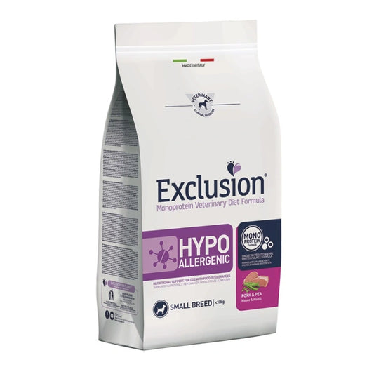 Exclusion Diet Hypoallergenic Small Breed Maiale e Piselli 800g