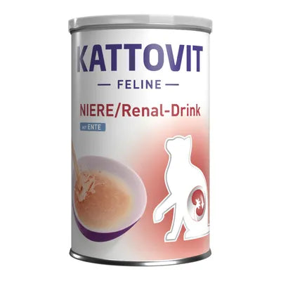 Kattovit NIERE/Renal Drink all'Anatra per Gatti - Alimento Liquido Dietetico 135ml