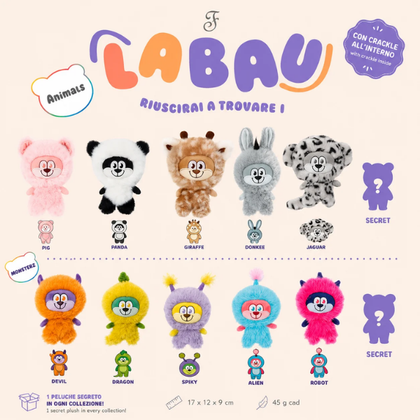 LABAU - Gioco Peluche per Cani