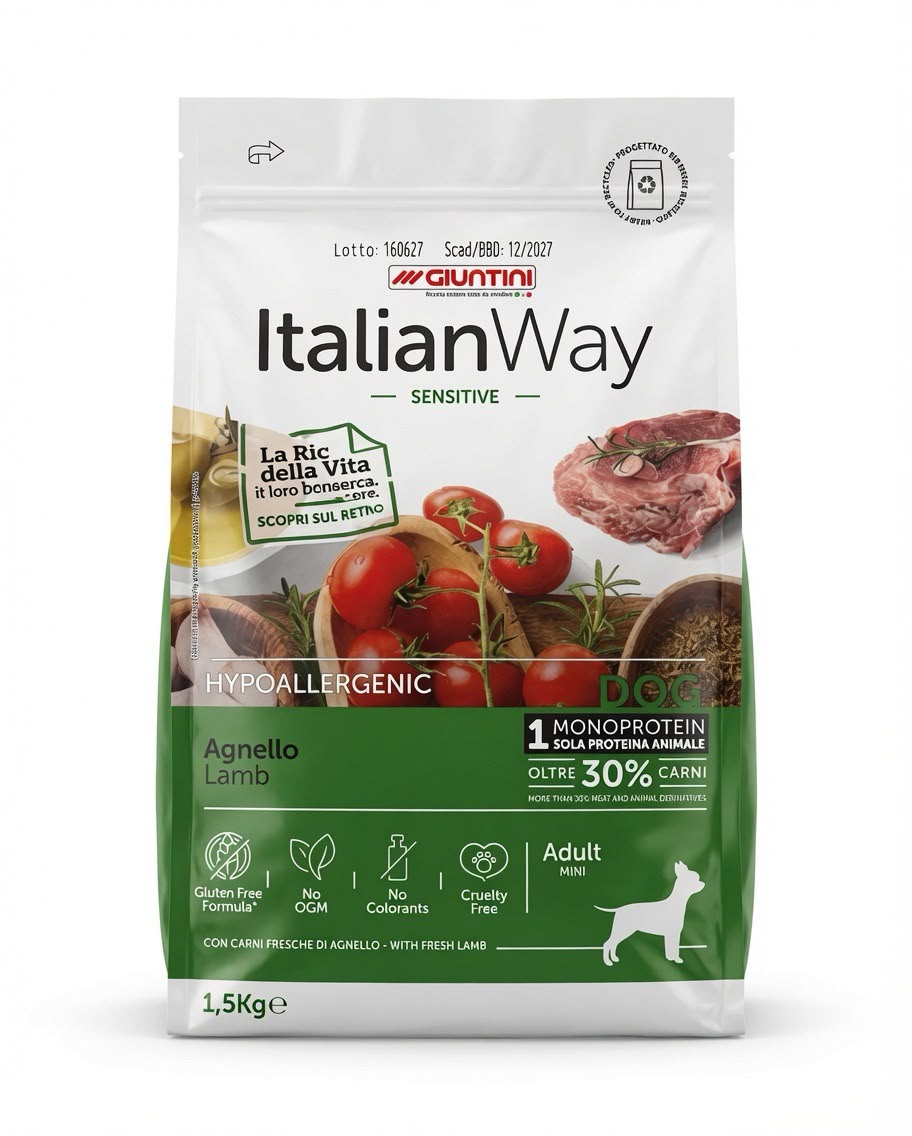 NOVITÀ Italian Way Hypoallergenic Adult Agnello - Monoprotein