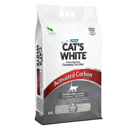 Cat's White Carboni Attivi 10lt - Sabbia per Gatti