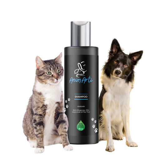 AnimArtì Shampoo Idratante per Cani e Gatti - Olio Essenziale Tea Tree 200ml