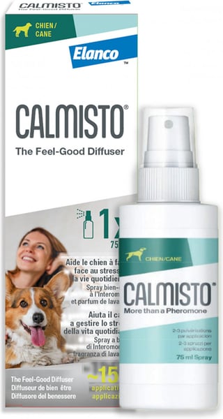 Elanco Calmisto - Spray a base di Interomone e Lavanda - Aiuta il Cane a Gestire lo Stress