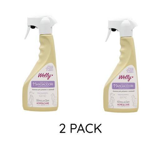 Welly Mangiaodori per Tessuti e Superfici 500ml 2 PACK