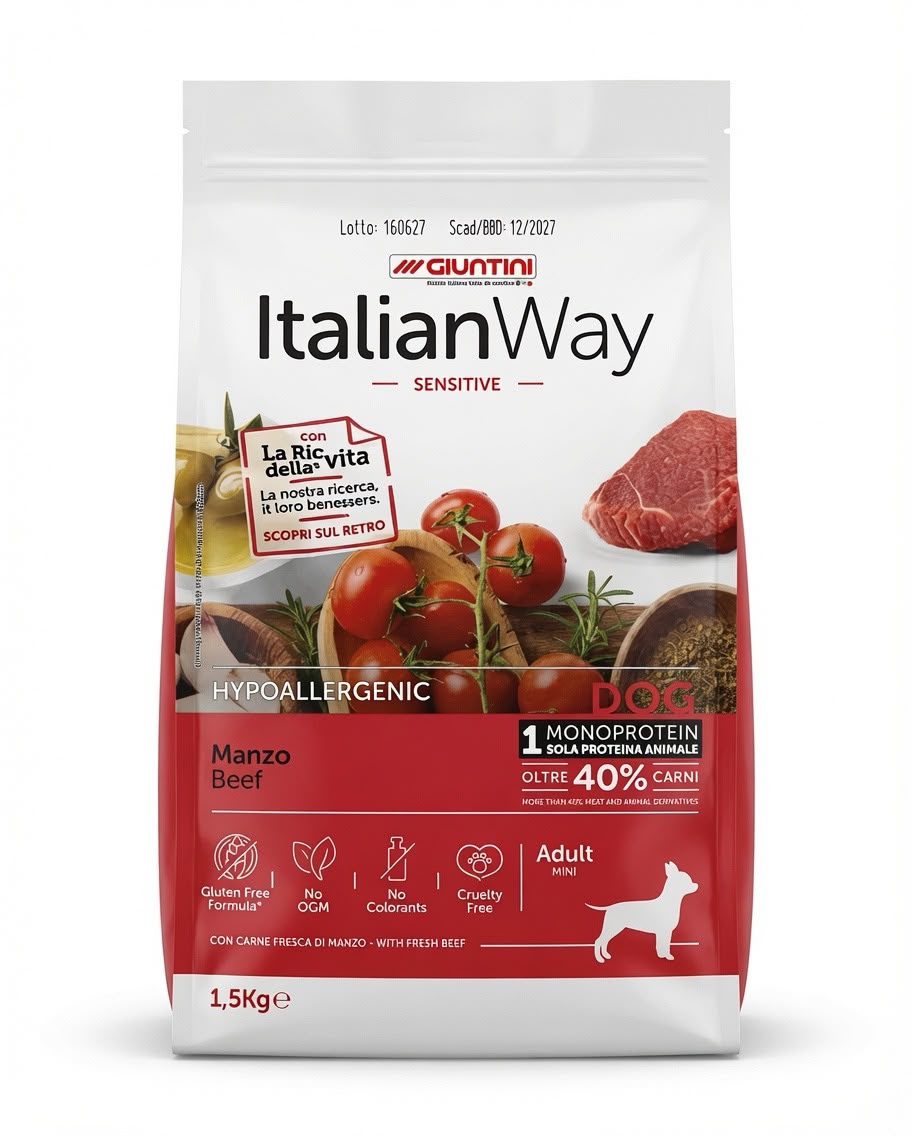 NOVITÀ Italian Way Hypoallergenic Adult Manzo - Monoprotein