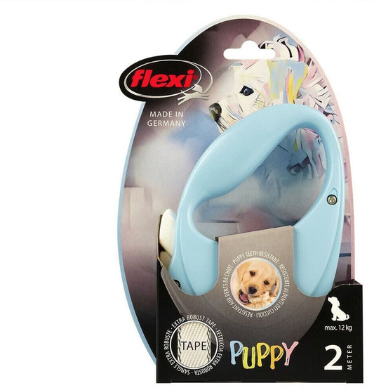 Flexi Guinzaglio Retrattile - Puppy Azzurro 2mt - Max 12kg