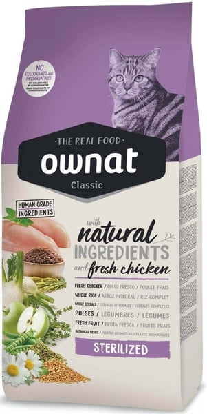 Ownat Cat Sterilised Pollo 15kg