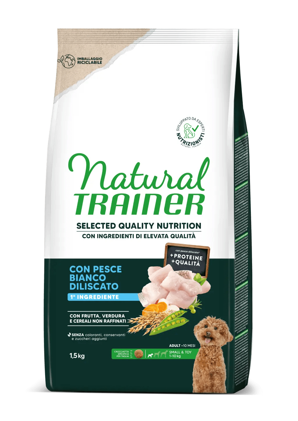 Natural Trainer Selected Quality Nutrition Small e Toy Adult - 1,5kg