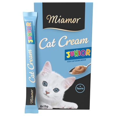 Miamor Cat Cream Junior - Snack Crema per Gattini con Taurina 6x15g