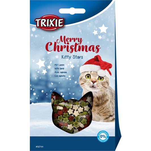 Trixie Merry Christmas Kitty Stars snack per gatti