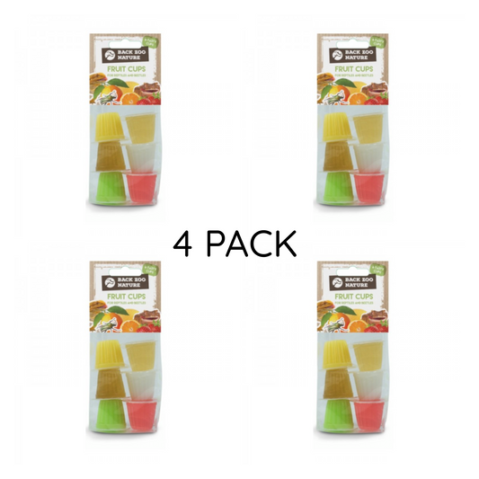 Fruit Cups Back Zoo Nature - Volatili e Roditori 4 PACK