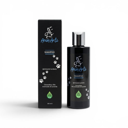 AnimArtì Shampoo Igienizzante e Lucidante - Clorexidina e Lavanda 200ml