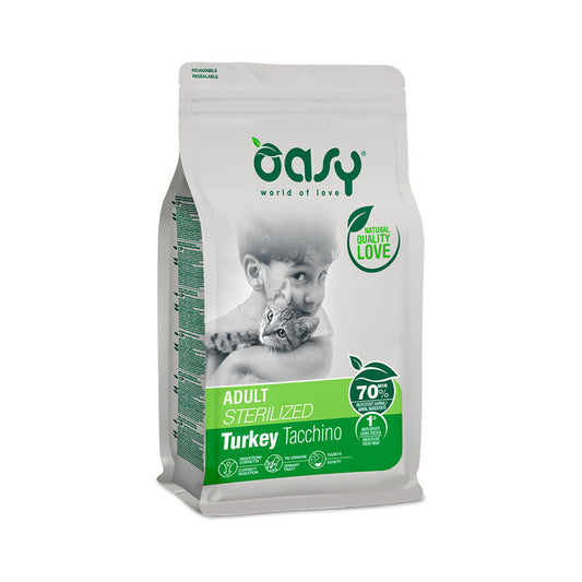 Oasy Adult Cat sterilised Tacchino 1,5kg