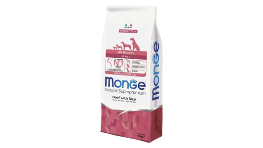 Monge all breed adult manzo e riso 12 kg