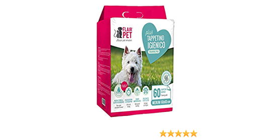 Flair Pet Tappetino Igienico 60x60 60 pezzi