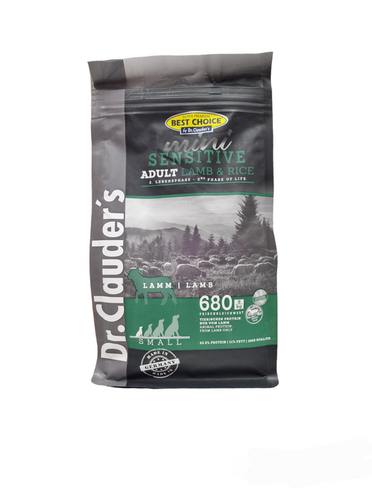 Dr Clauder's Mini Sensitive adult agnello 400gr